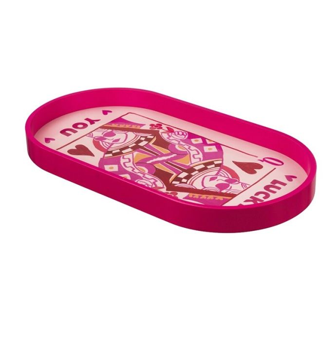 Dienblad ovaal Queen of hearts