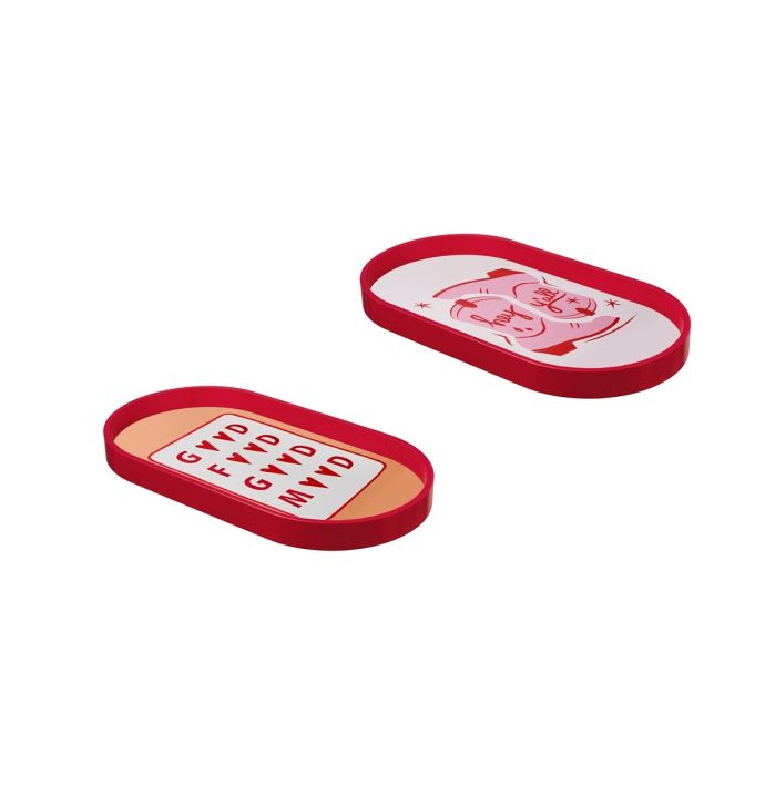 Dienblad ovaal boots