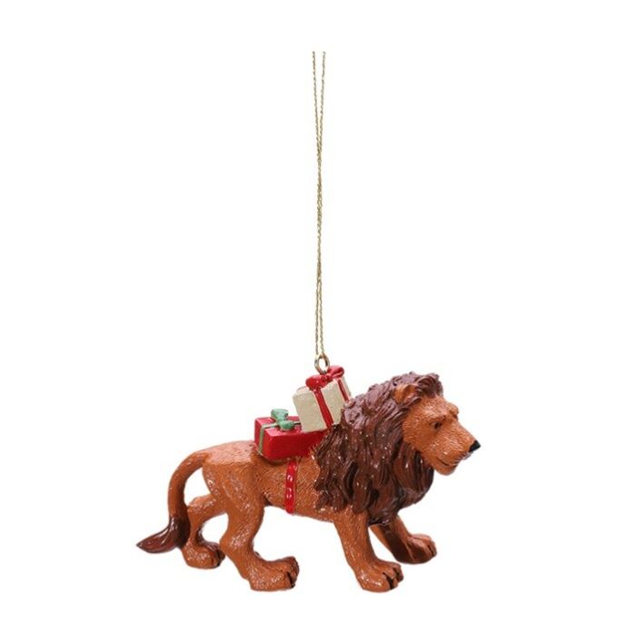 Hanger leeuw met cadeau
