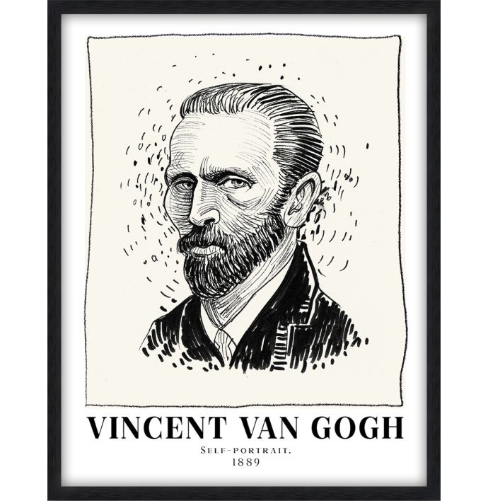 Schilderij met frame Vincent van Gogh