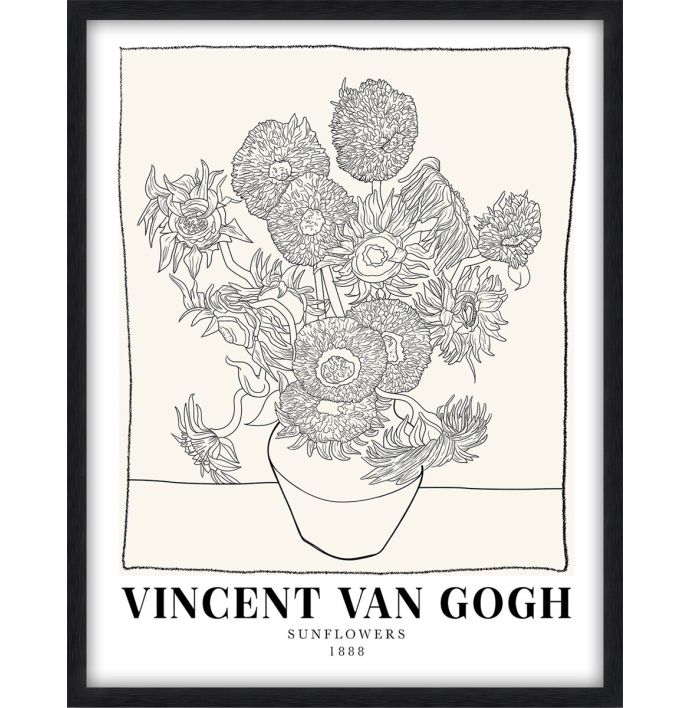 Schilderij met frame Vincent van Gogh