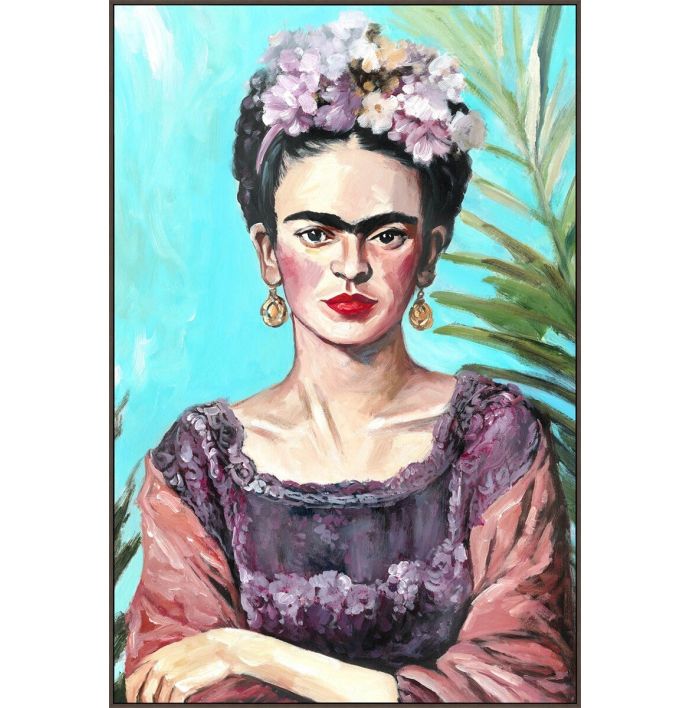 Schilderij met frame Frida Kahlo