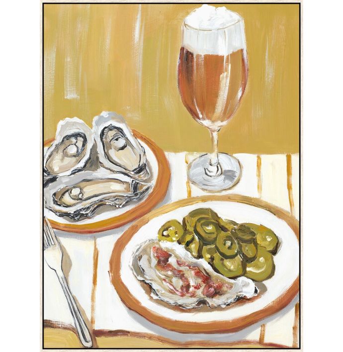 Schilderij met frame oesters
