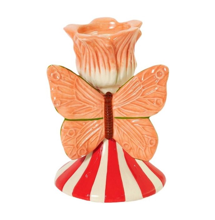 Kaarsenstandaard bloem vlinder