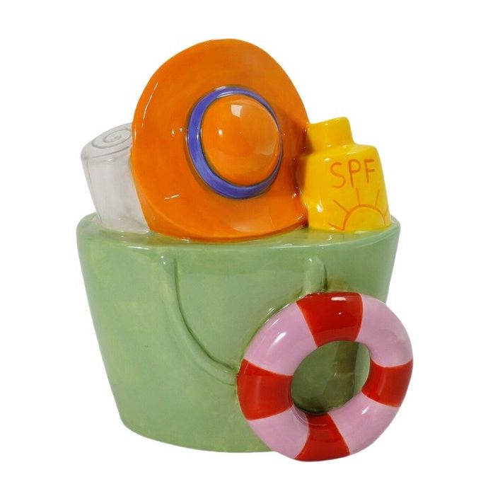 Aardewerk vaas strandtas