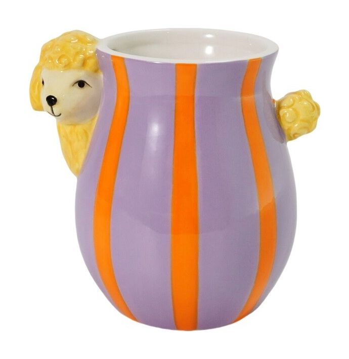 Aardewerk vaas poedel