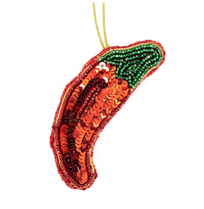 Hanger met kralen rode peper