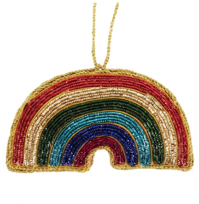 Hanger met kralen regenboog