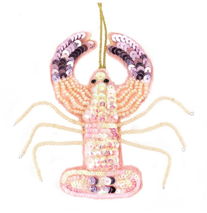 Hanger met kralen kreeft