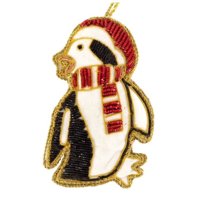 Hanger met kralen pinguïn