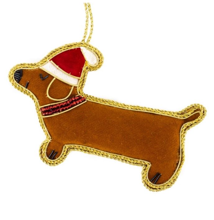 Hanger met kralen dachshund