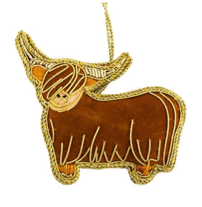 Hanger met kralen schotse hooglander