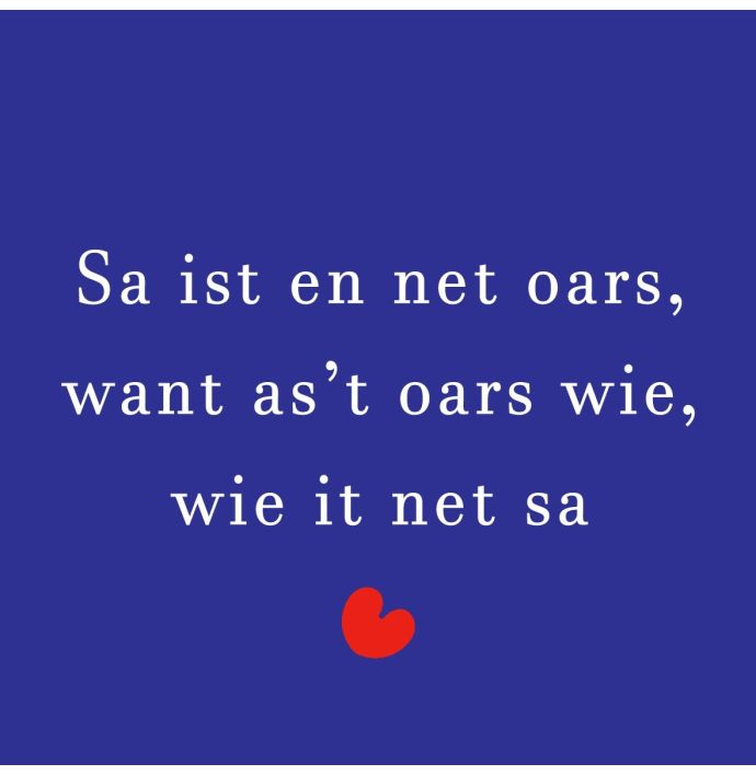 Tegeltje Fries sa ist en net oars