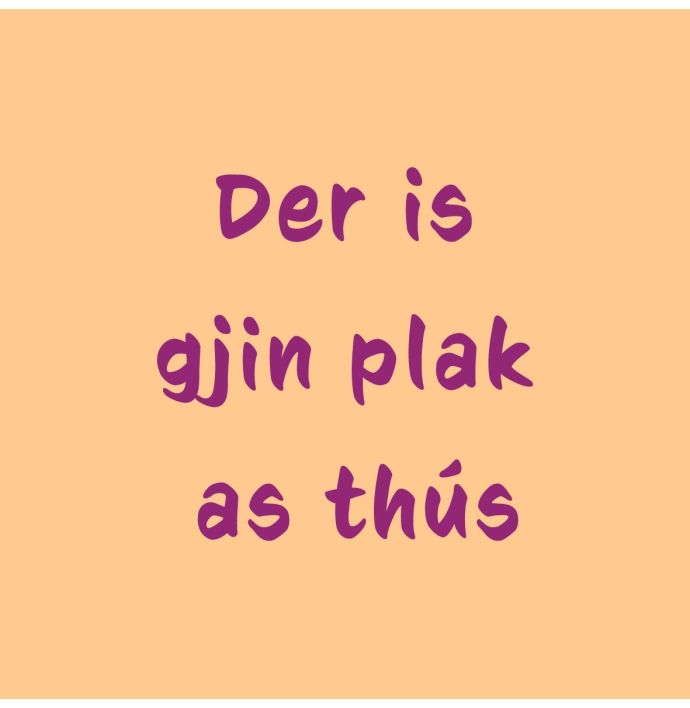 Tegeltje Fries gjin plak as thus