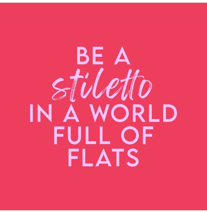 Tegeltje stiletto in a world of flats