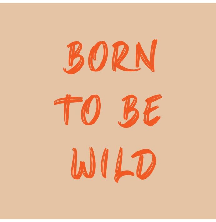 Tegeltje born to be wild