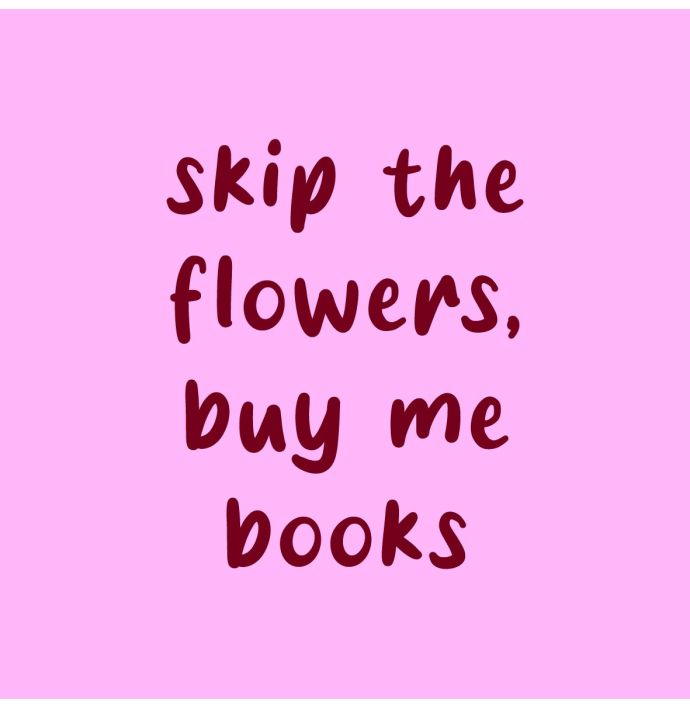 Tegeltje skip the flowers