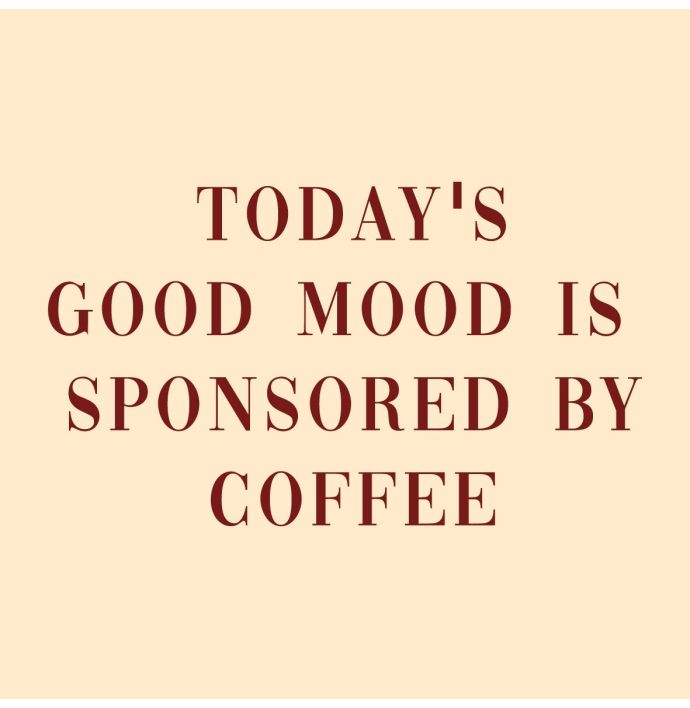 Tegeltje today's good mood coffee