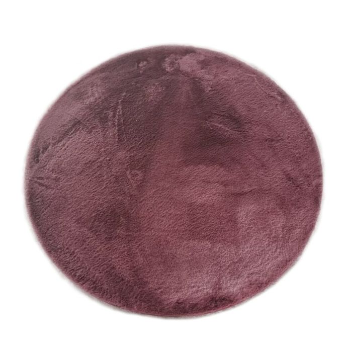 Karpet Fluffy rond 170cm burgundy