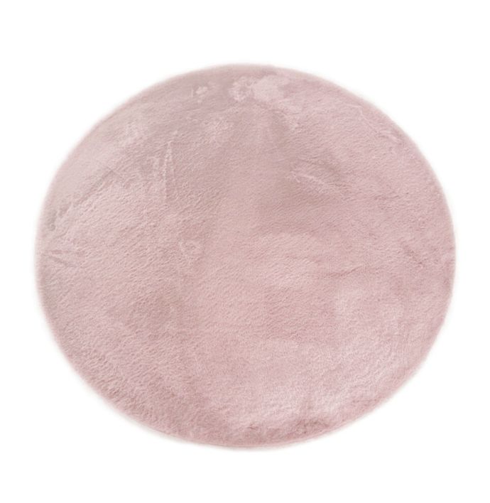 Karpet Fluffy rond 170cm roze