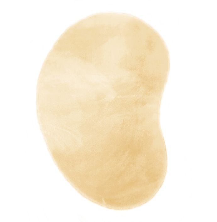 Karpet Fluffy organisch 170x240cm butter yellow