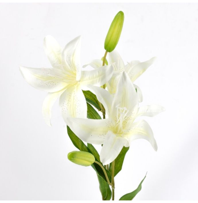 Kunstbloem lelie wit