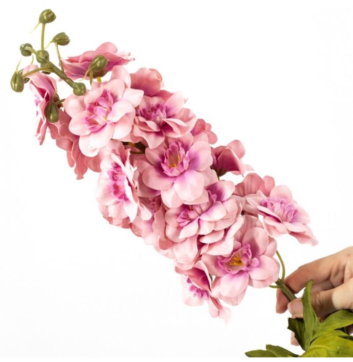 Kunstbloem ridderspoor fuchsia