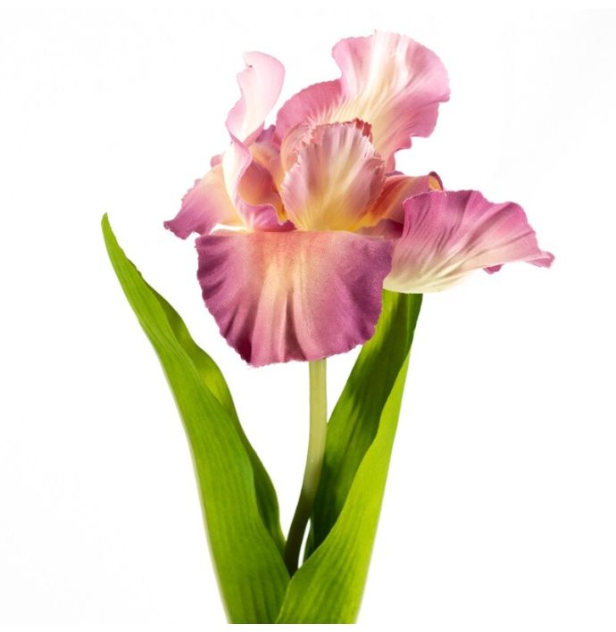 Kunstbloem iris roze