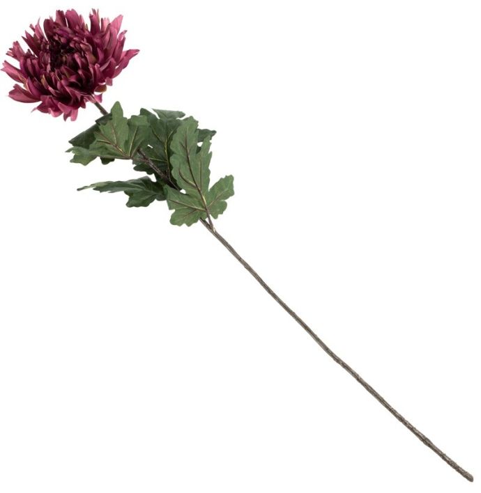 Kunstbloem chrysant paars