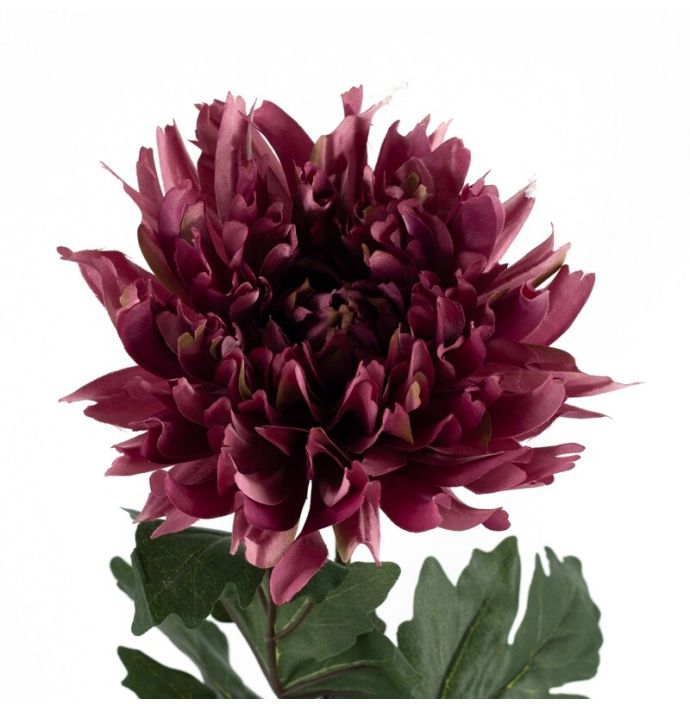 Kunstbloem chrysant paars