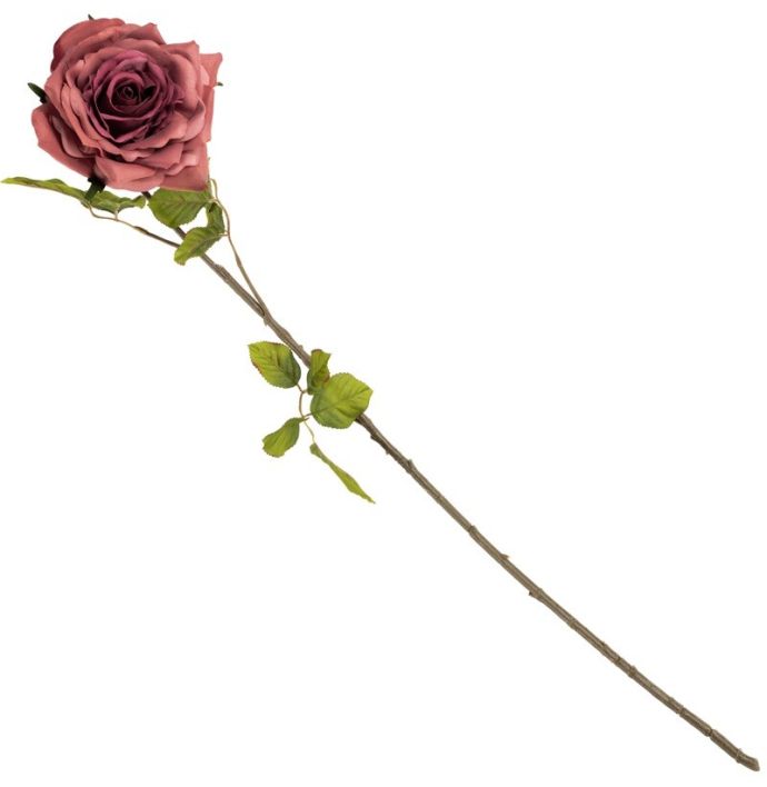 Kunstbloem roos oudroze