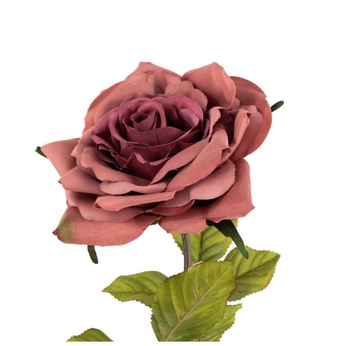 Kunstbloem roos oudroze