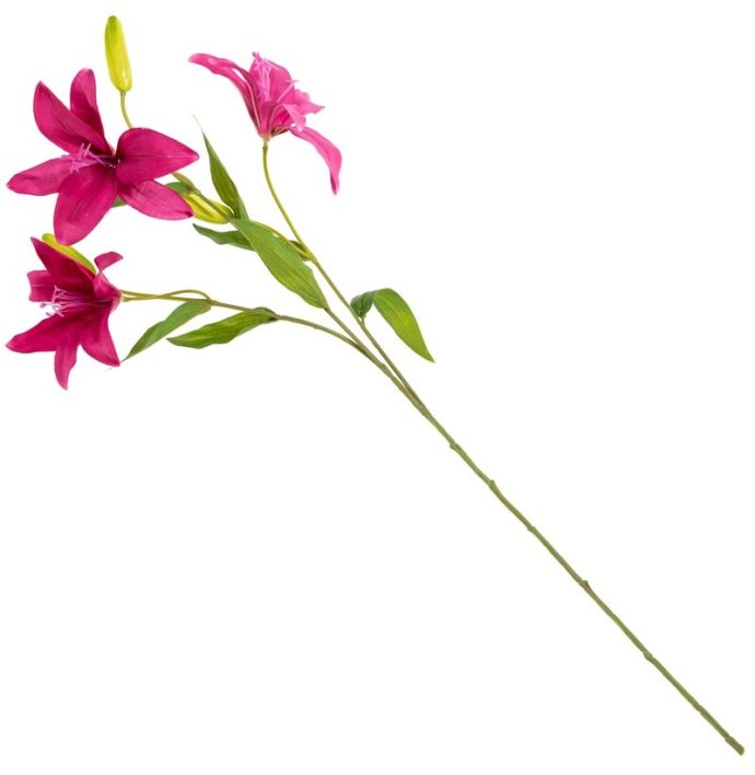 Kunstbloem lelie fuchsia