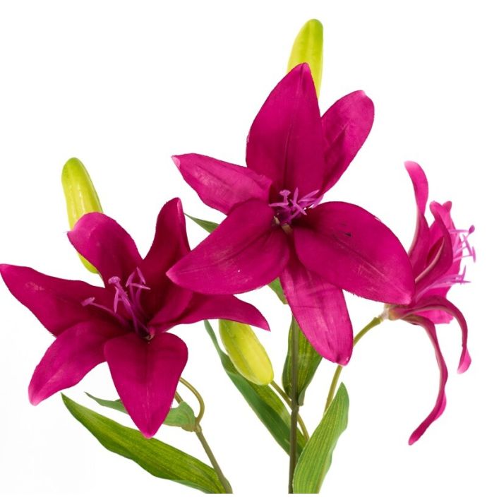Kunstbloem lelie fuchsia