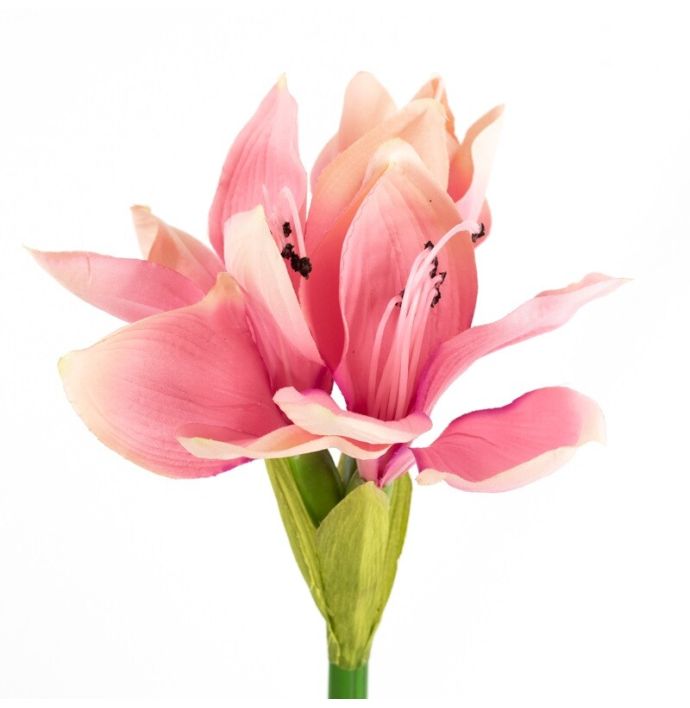 Kunstbloem amaryllis roze