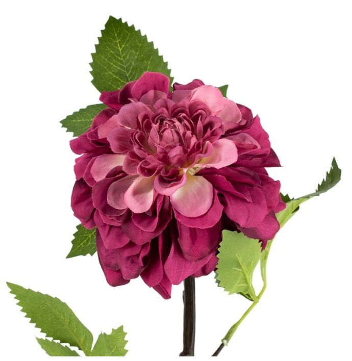 Kunstbloem dahlia fuchsia