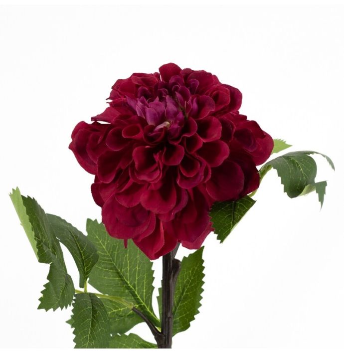 Kunstbloem dahlia burgundy
