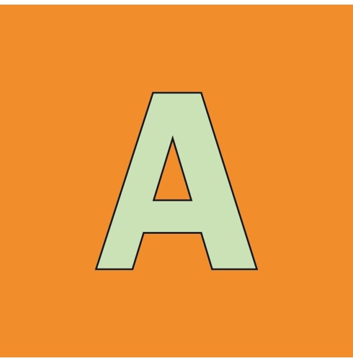 Alfabet tegeltje letter A