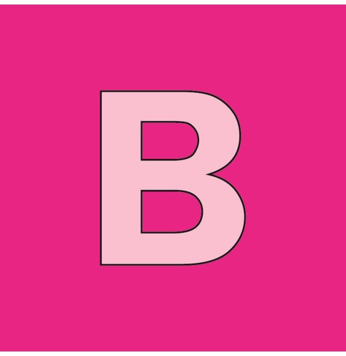 Alfabet tegeltje letter B