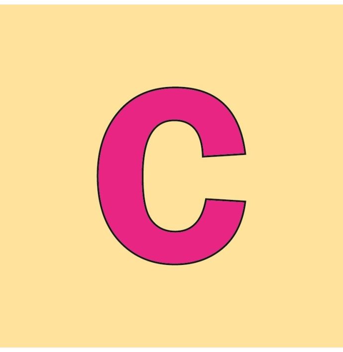 Alfabet tegeltje letter C