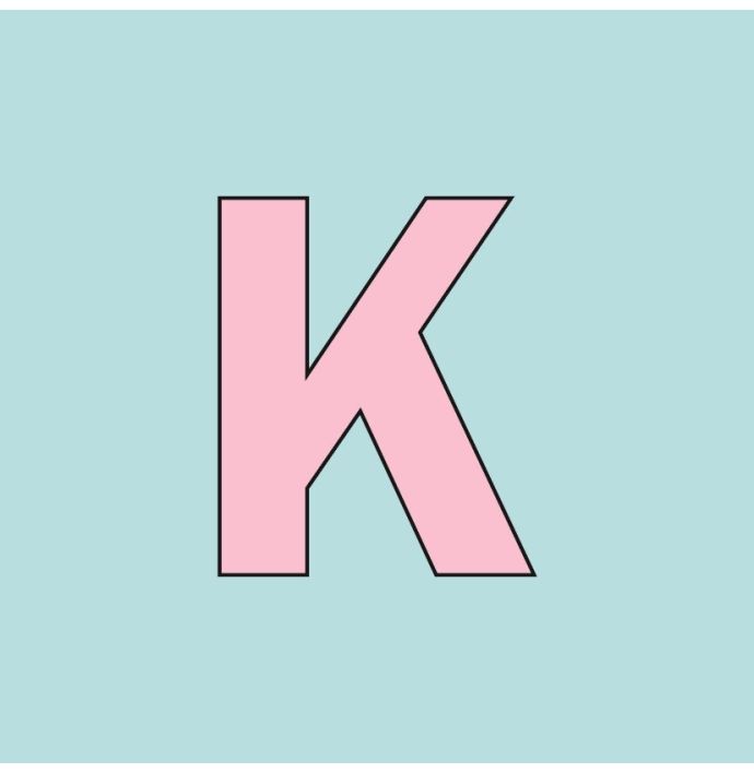 Alfabet tegeltje letter K