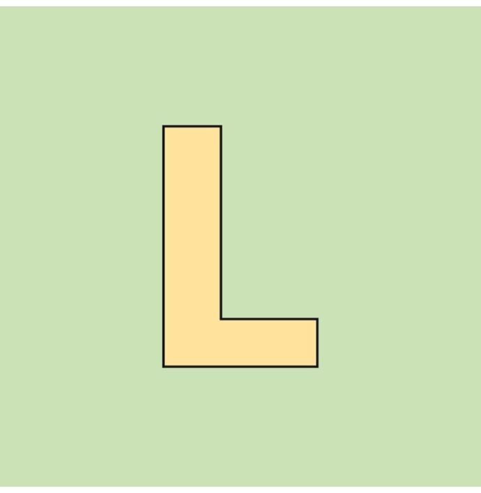 Alfabet tegeltje letter L