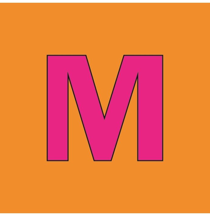 Alfabet tegeltje letter M