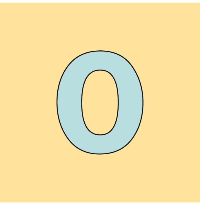 Alfabet tegeltje letter O