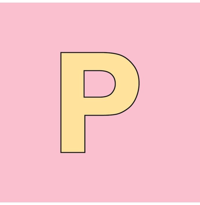 Alfabet tegeltje letter P