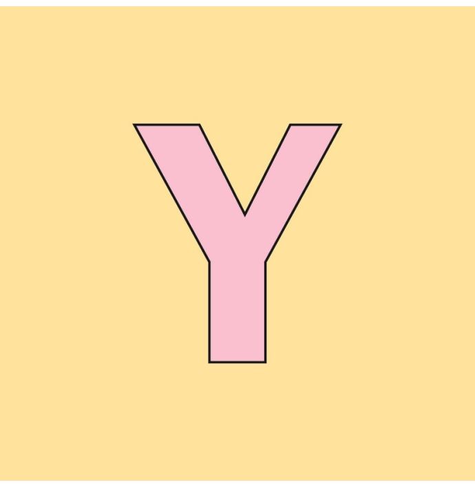 Alfabet tegeltje letter Y