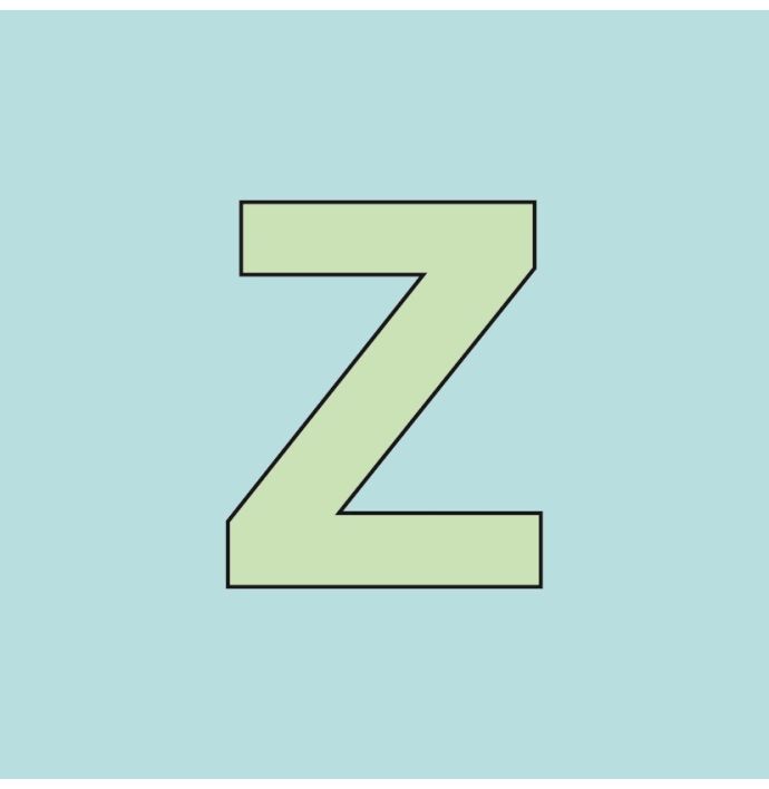 Alfabet tegeltje letter Z