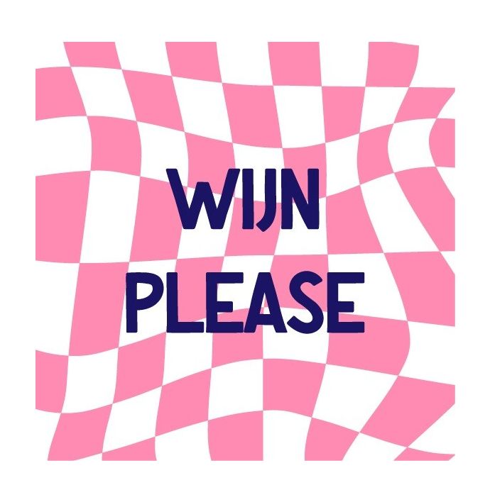 Magneettegeltje - Wijn please