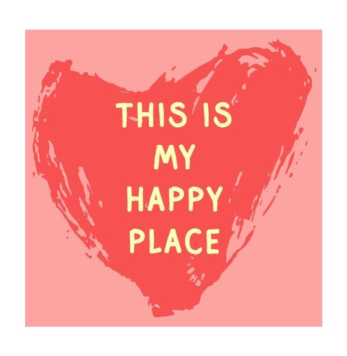 Magneettegeltje happy place