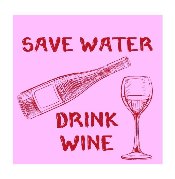 Magneettegeltje drink wine